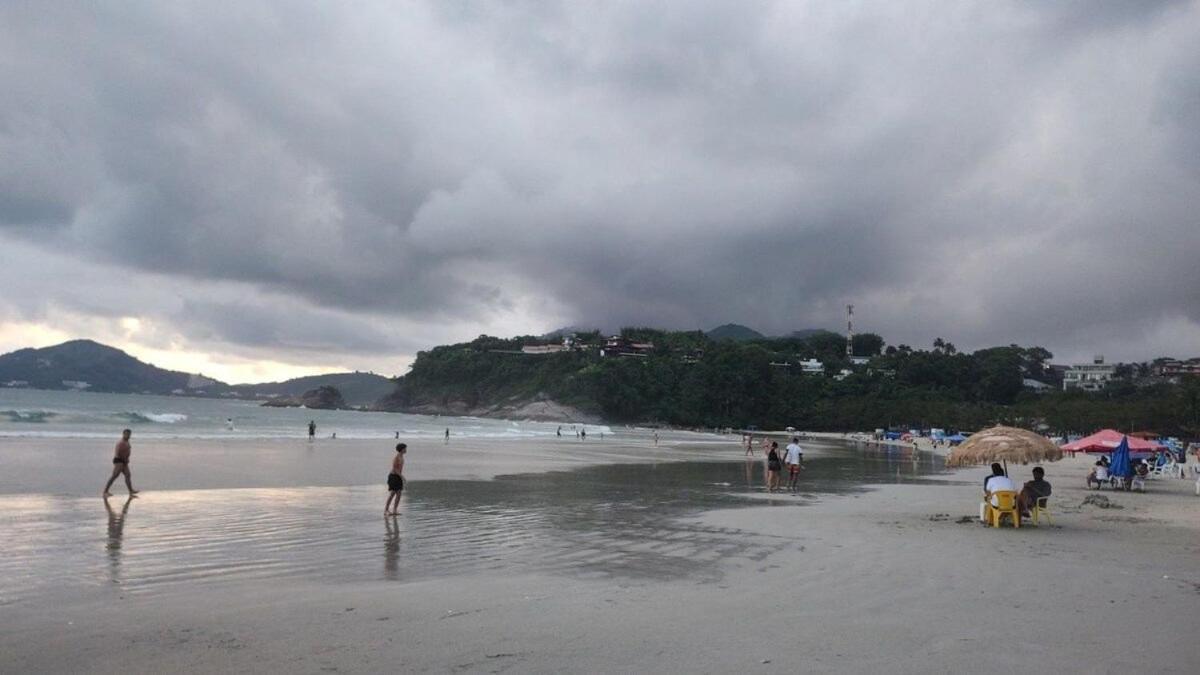 Apartamento Com Ar Cond. Na Praia Grande Ubatuba Exterior foto